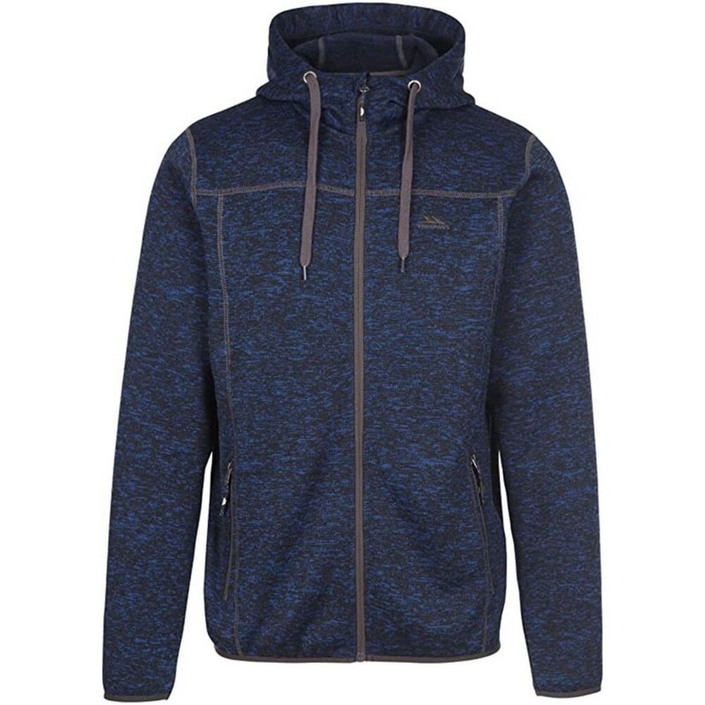 Trespass Mens Odeno B Marl Fleece Jacket / Navy
